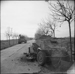 Knocked out Sd.Kfz 222 armoured car