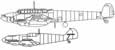 Bf 109 comparative side plan