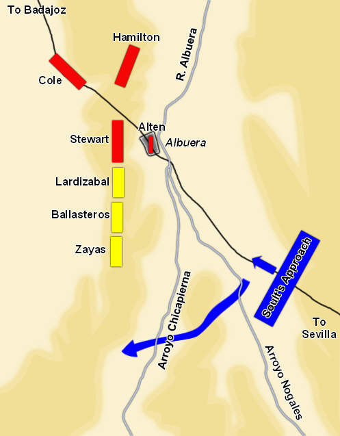 Battle of Albuera, 16 May 1811, Early Morning