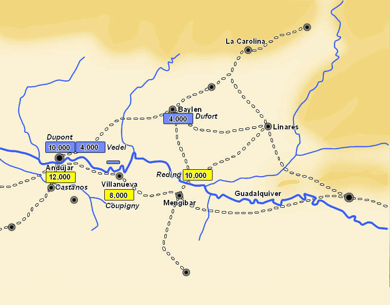 Battle of Baylen, afternoon of 16 July 1808
