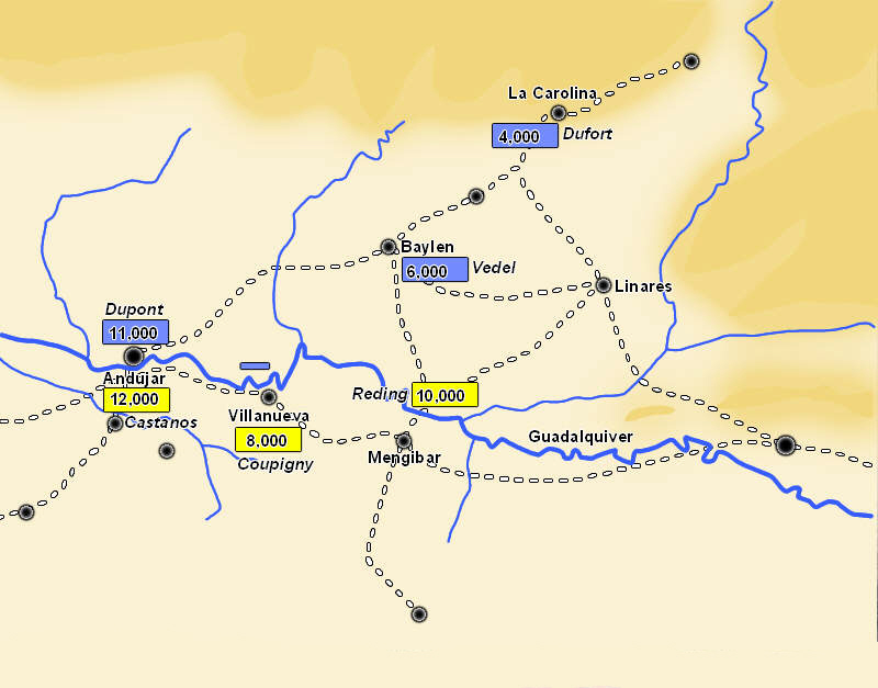 Battle of Baylen, morning of 17 July 1808 