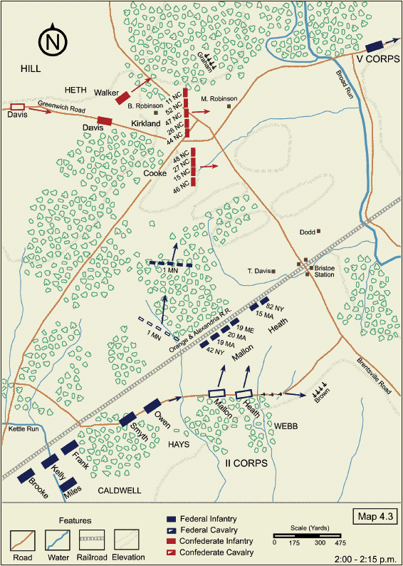 Bristoe Station Map 3: The Battle Opens 