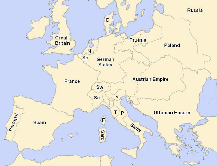Map Of Europe Prussia