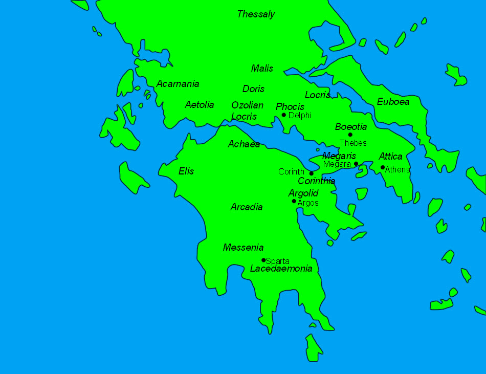 Regions Of Ancient Greece