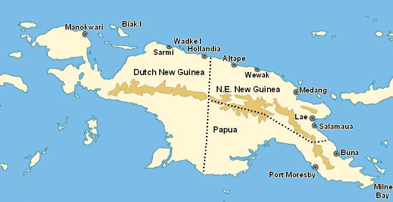 New Guinea, Second World War 