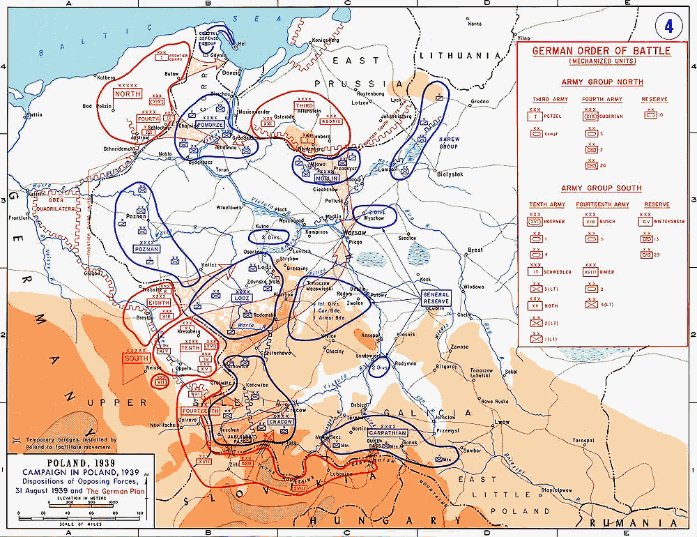 Dispositions of opposing forces: Poland 1939 