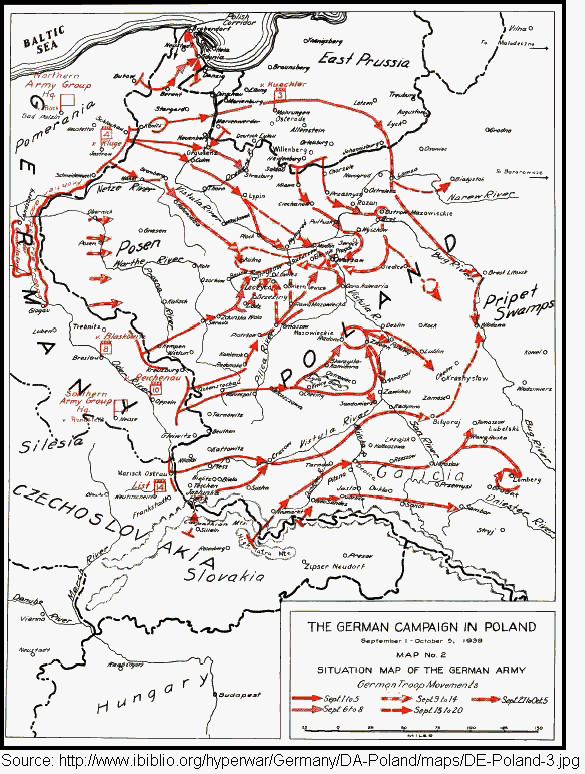 Poland 1939: German Movements
