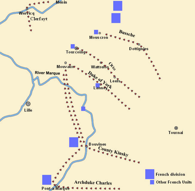 The Allied Plan, Battle of Tourcoing, 17-18 May 1794 