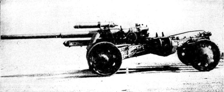 10cm schwere Kanone 18 in traveling position 