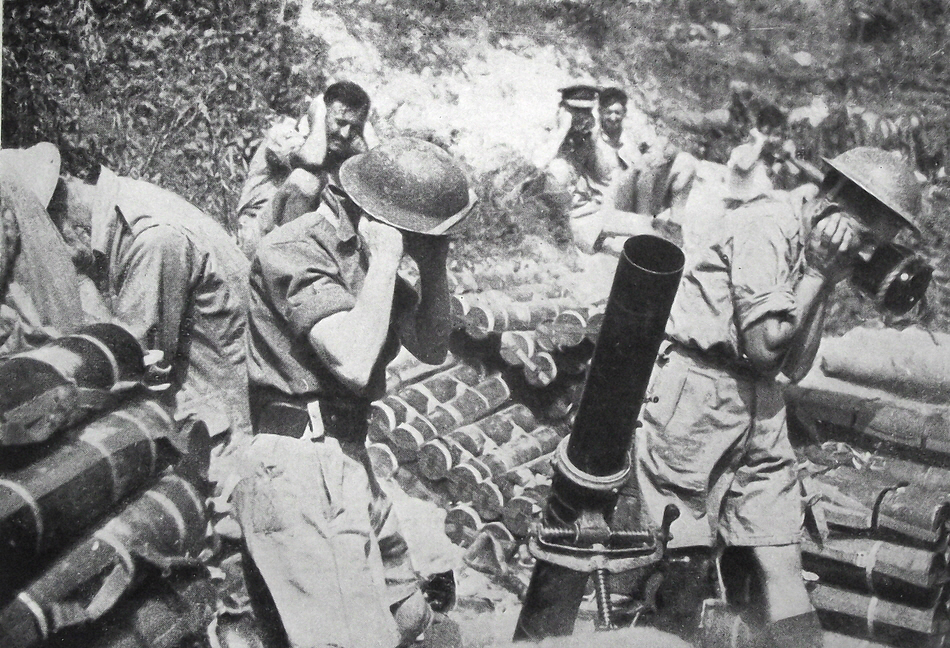 British 4.2in Mortar Team, Cassino, 1944 
