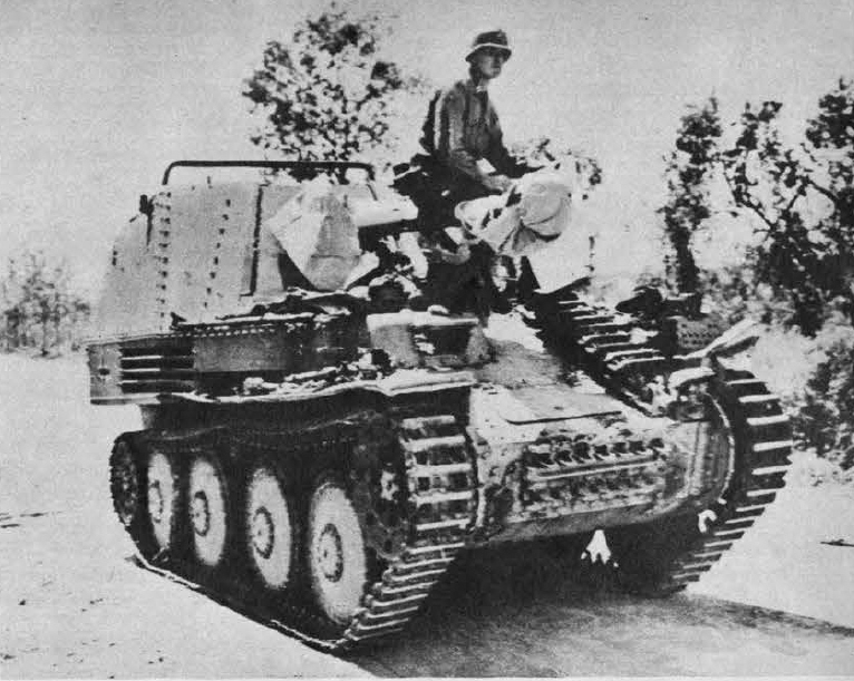 Panzerjager 38(t) fur 7.5cm PAK 40, ausf M (Marder III) from the Front 