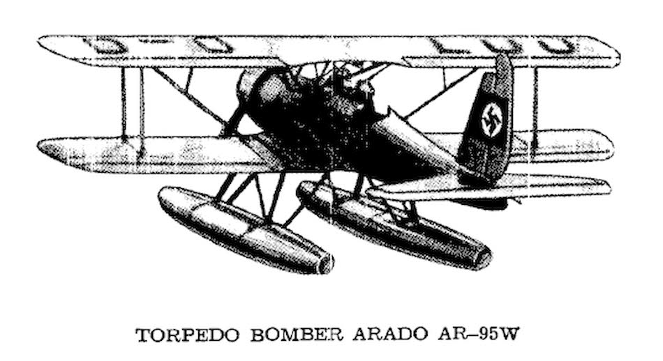 Rear view of Arado Ar 95W 