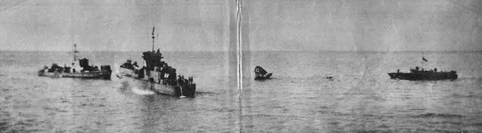 Boeing B-17 of 99th Bombardment Group Sinking 