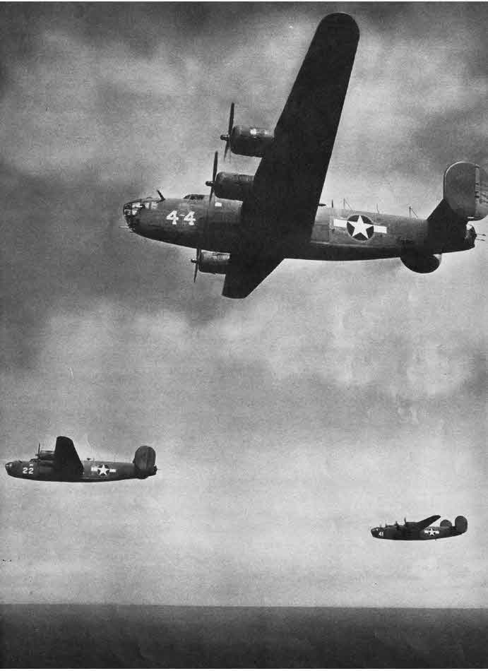 Formation of Consolidated B-24C Liberators 