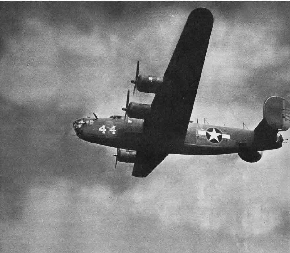 Consolidated B-24C Liberator from the left 
