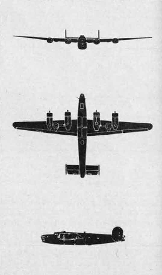 Plans of the Consolidated B-24D Liberator