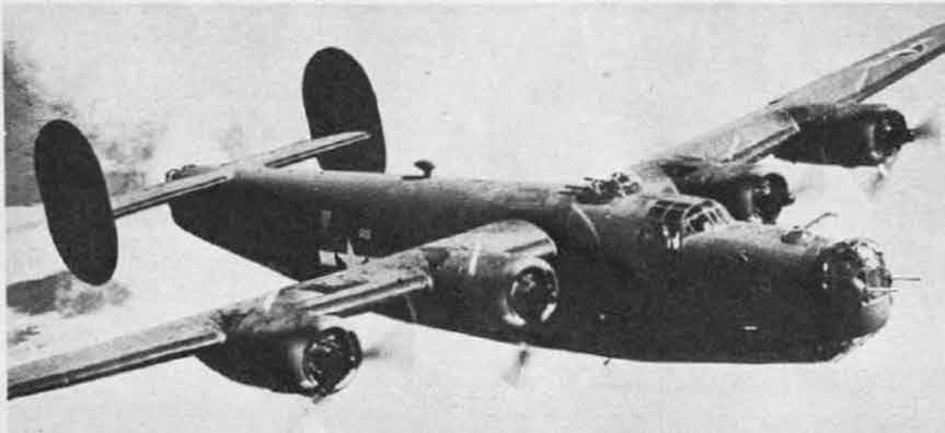 Consolidated B-24H Liberator from above-right 