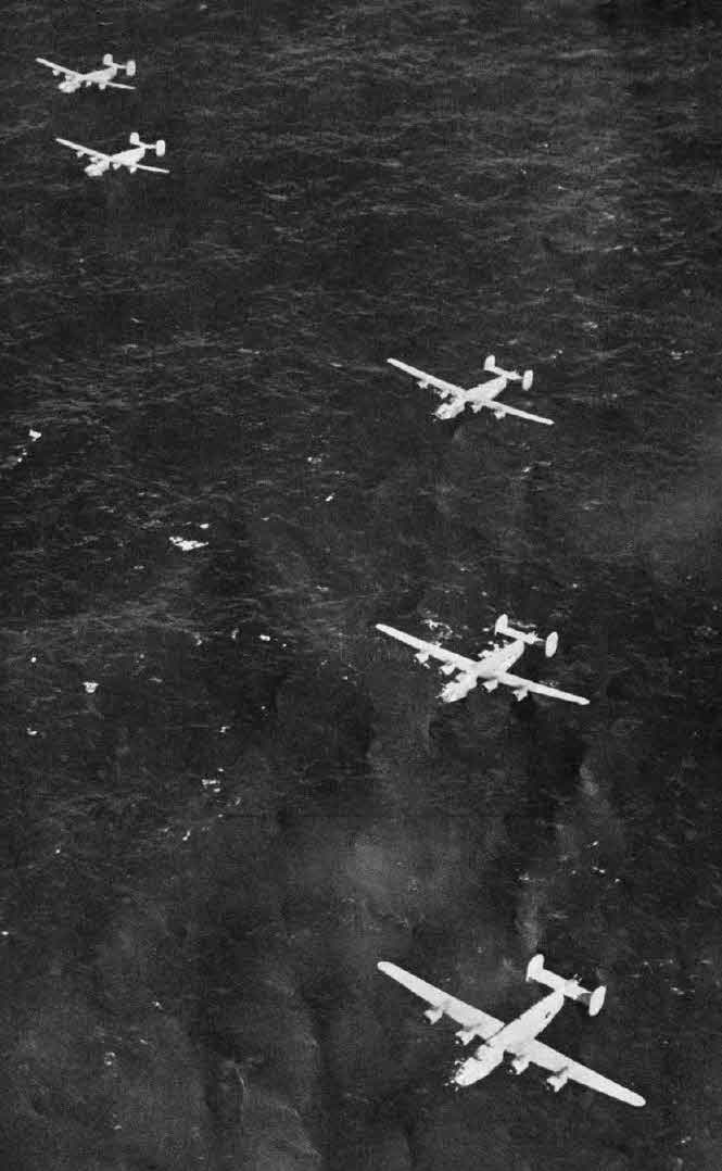 Consolidated B-24 Liberators over the Aleutians 