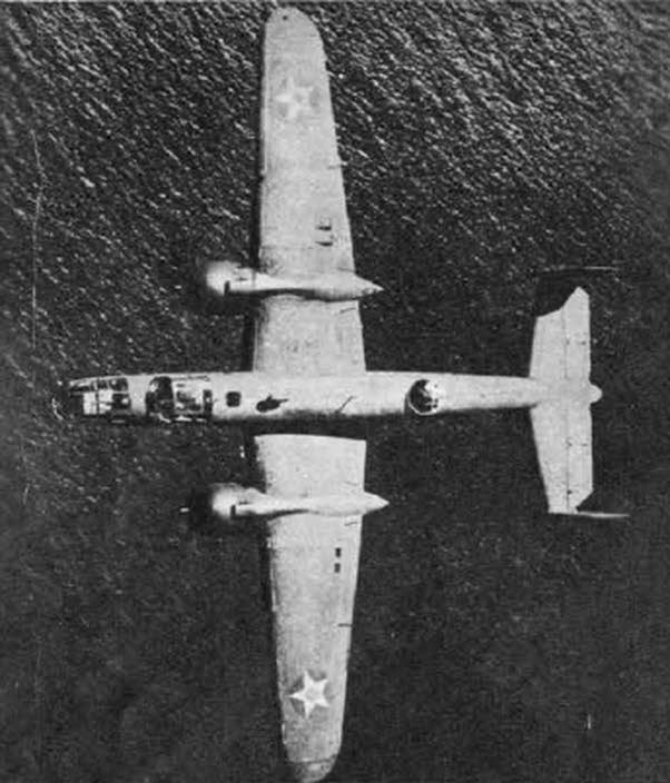 North American B-25C from above 
