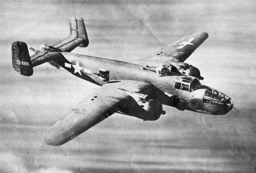 North American B-25J Mitchell from the right 