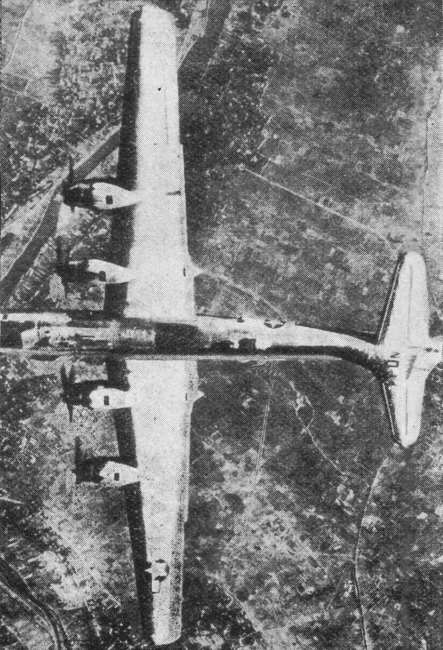 Boeing B-29 Superfortress from above