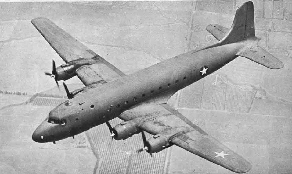 Douglas C-54/ R5D Skymaster in Flight 