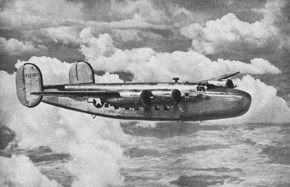 Consolidated C-87 Liberator Express in Flight 