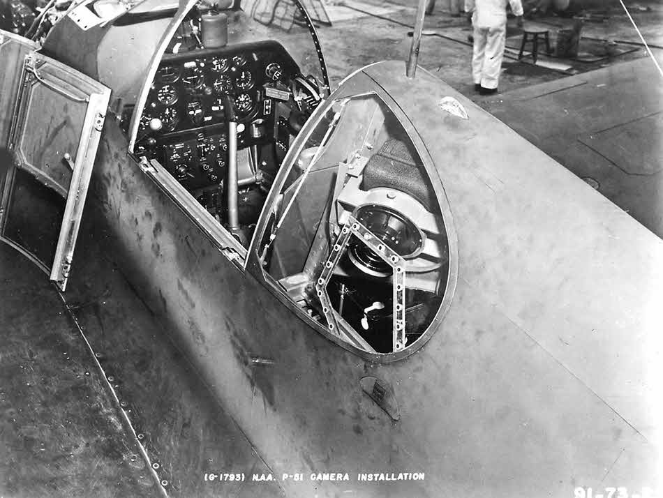 Camera Behind Pilot's Seat, North American F-6 