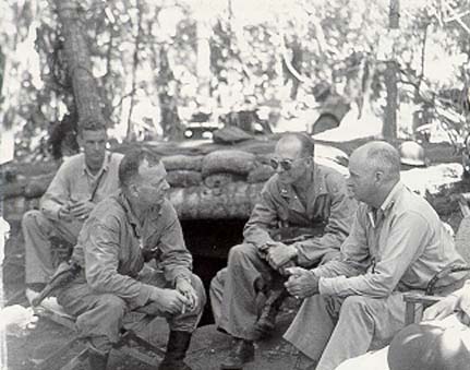 The American commanders on Guadalcanal.