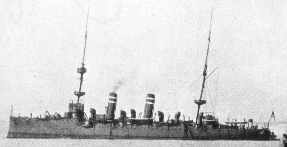 Side view of HMS Minerva 