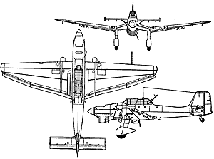 Junkers Ju 87 - three plans 