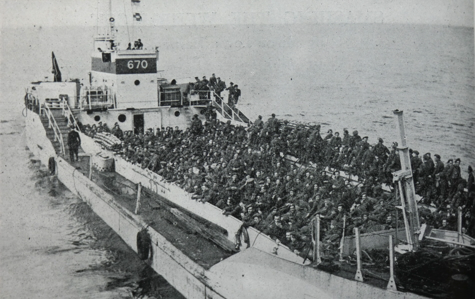 LCT Mk 4 carrying troops to Normandy 