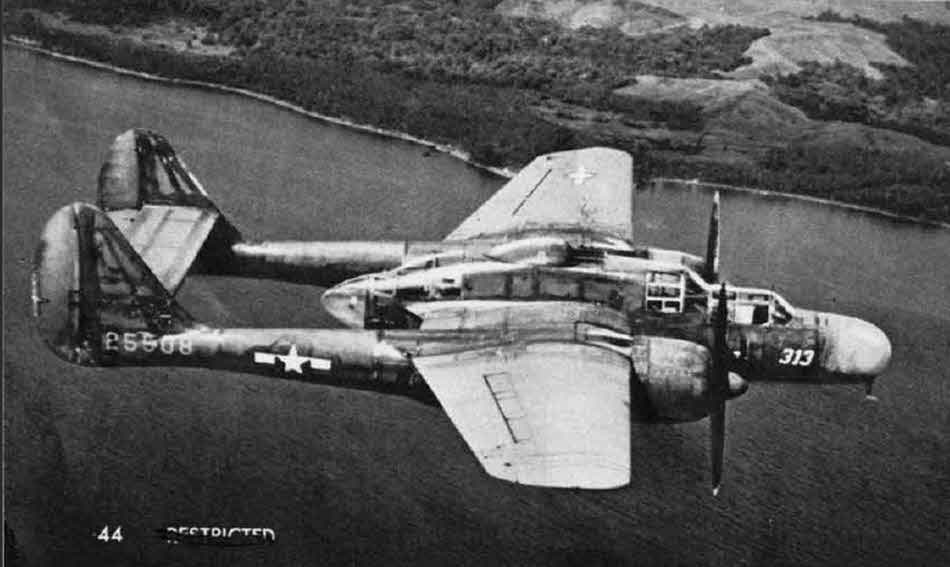 Northrop P-61 Black Widow from the Right 