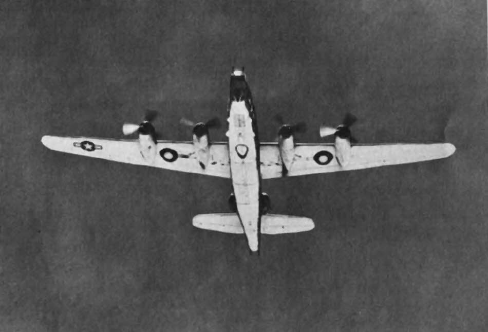 Consolidated PB4Y-2 Privateer from below and the front