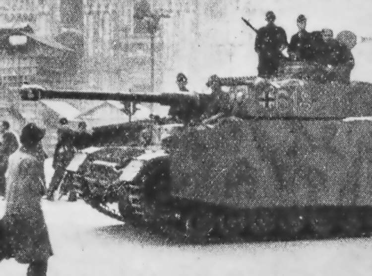 Close-up view of Panzer IV in Milan