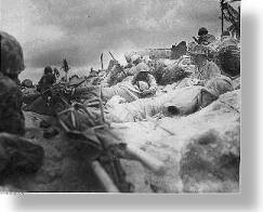 Infantry fighting on Tarawa 