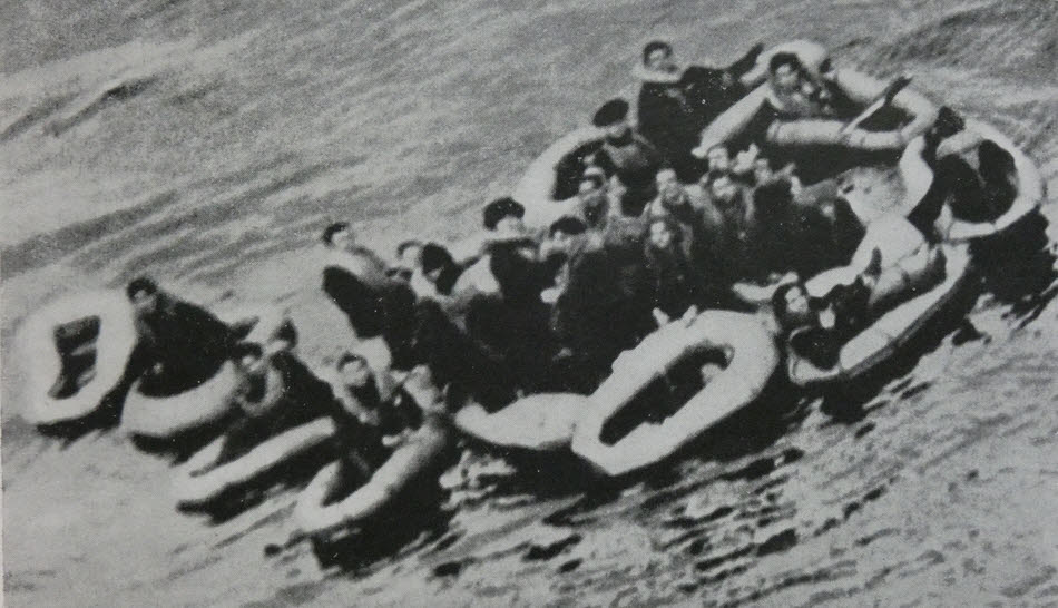 Survivors from U-625, 10 March 1944 