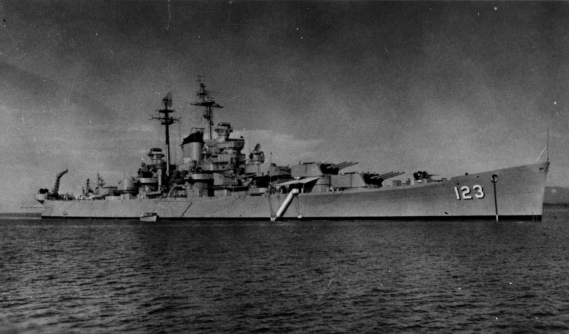 USS Albany (CA-123) from the right 