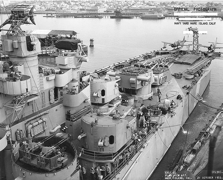 USS Astoria (CL-90), Mare Island, 1944 