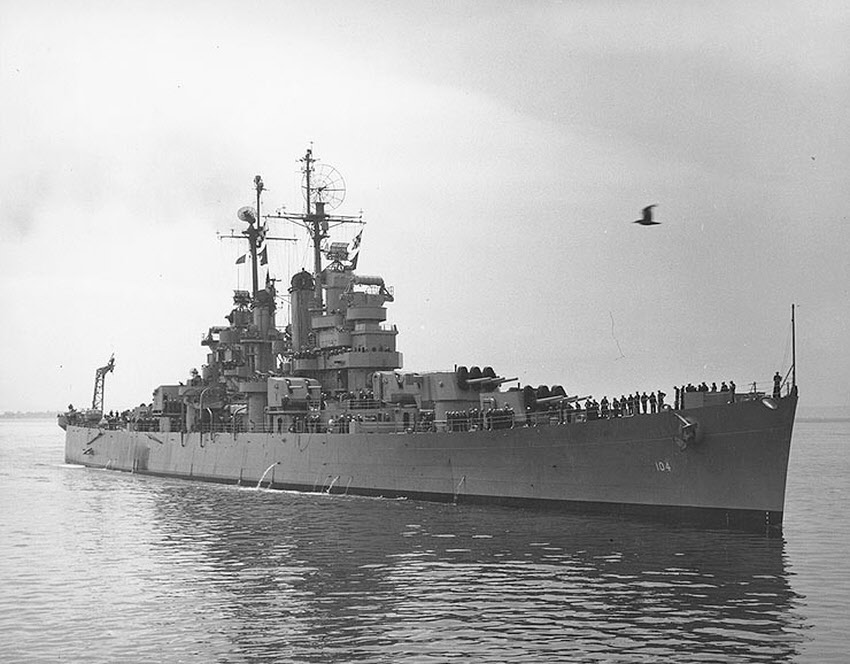 USS Atlanta (CL-104) in 1948 