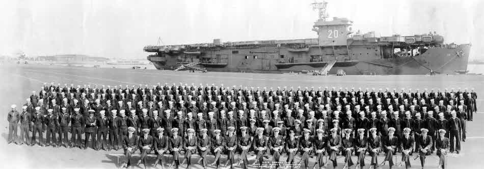 Crew of USS Barnes (CVE-20), 1946 