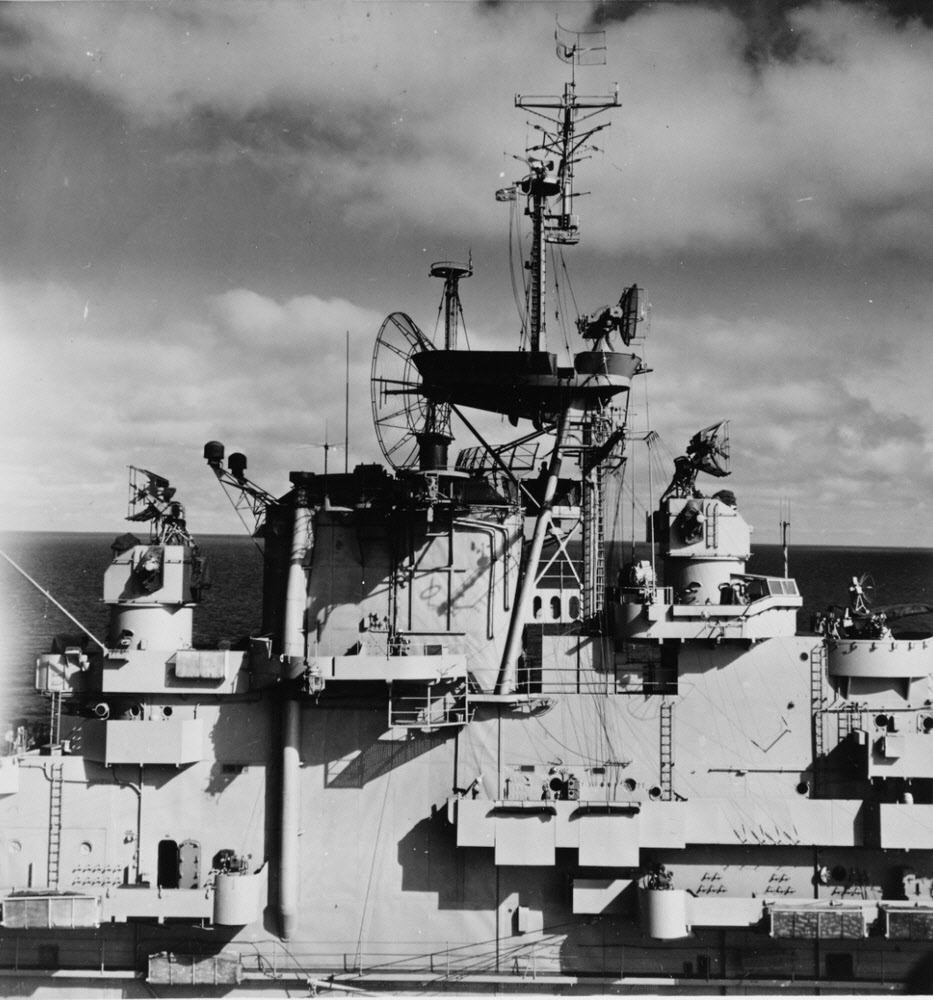 Island of USS Bon Homme Richard (CV-31), 1952 