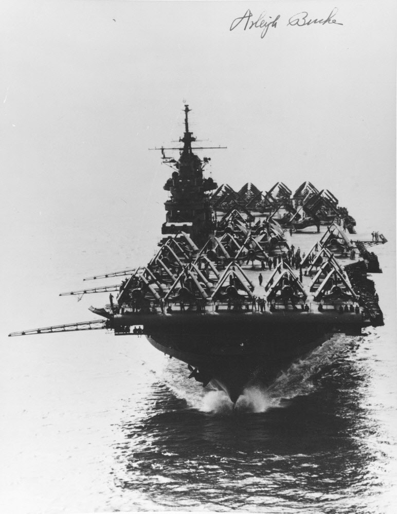 USS Bunker Hill (CV-17) with full deck load 