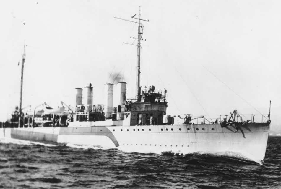 USS Champlin (DD-104) on trials, 31 October 1918 