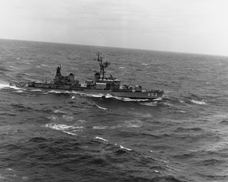 USS Charles H Roan (DD-853) from USS Wasp, 1966