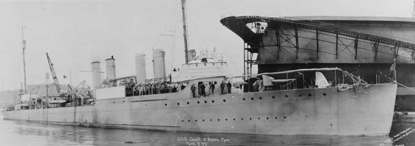 USS Cowell (DD-167), Boston Navy Yard, 19 March 1919 