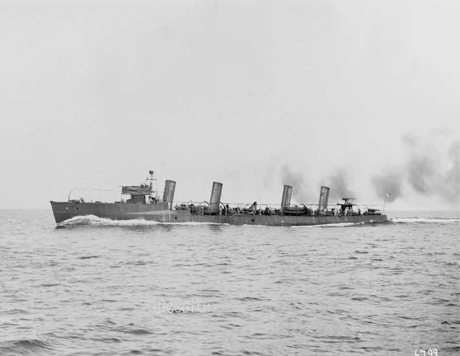 USS Decatur (DD-5) on trials, 1902 