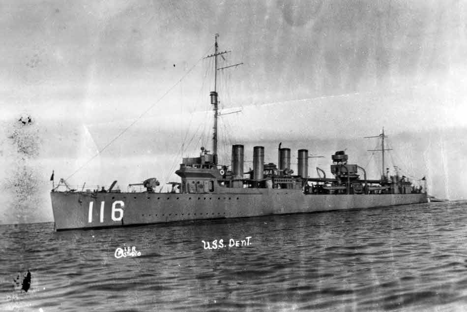USS Dent (DD-116) during 1920s 