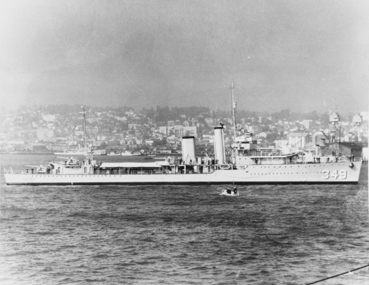 US Dewey in port, 1935 