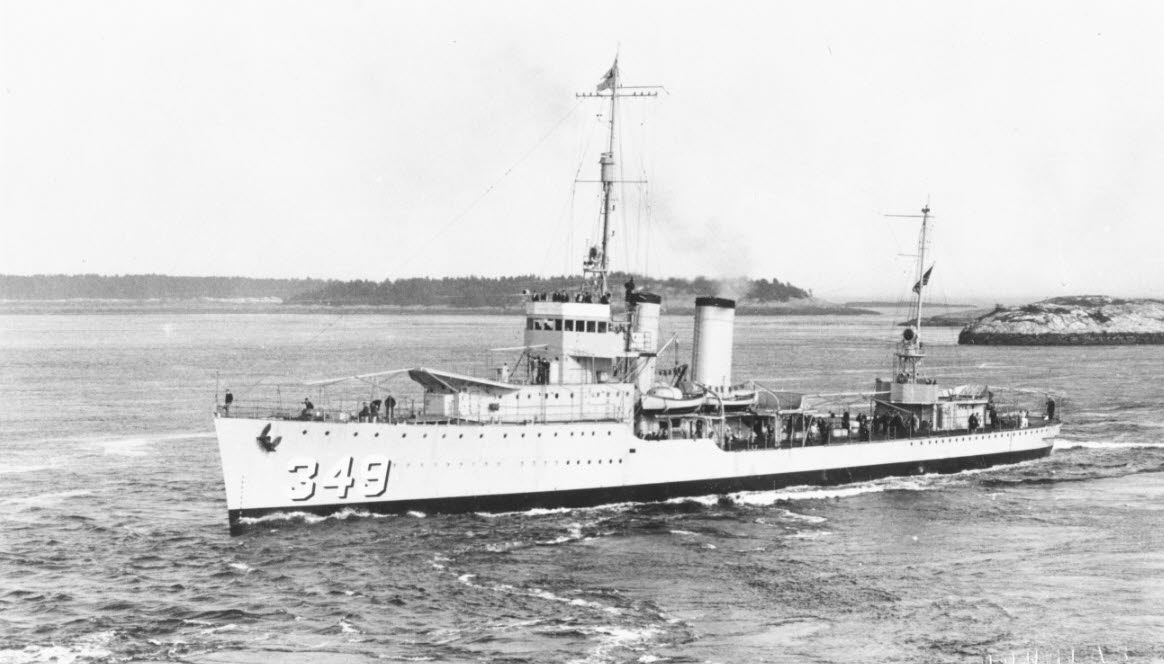 USS Dewey (DD-349) on her builder's trials 